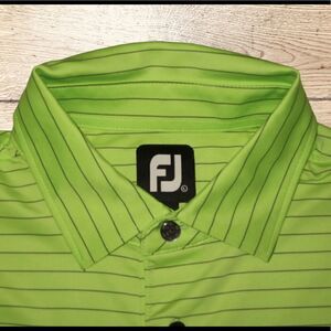 FootJoy Short Sleeve Golf Polo Shirt Green Size Large Excellent.‎